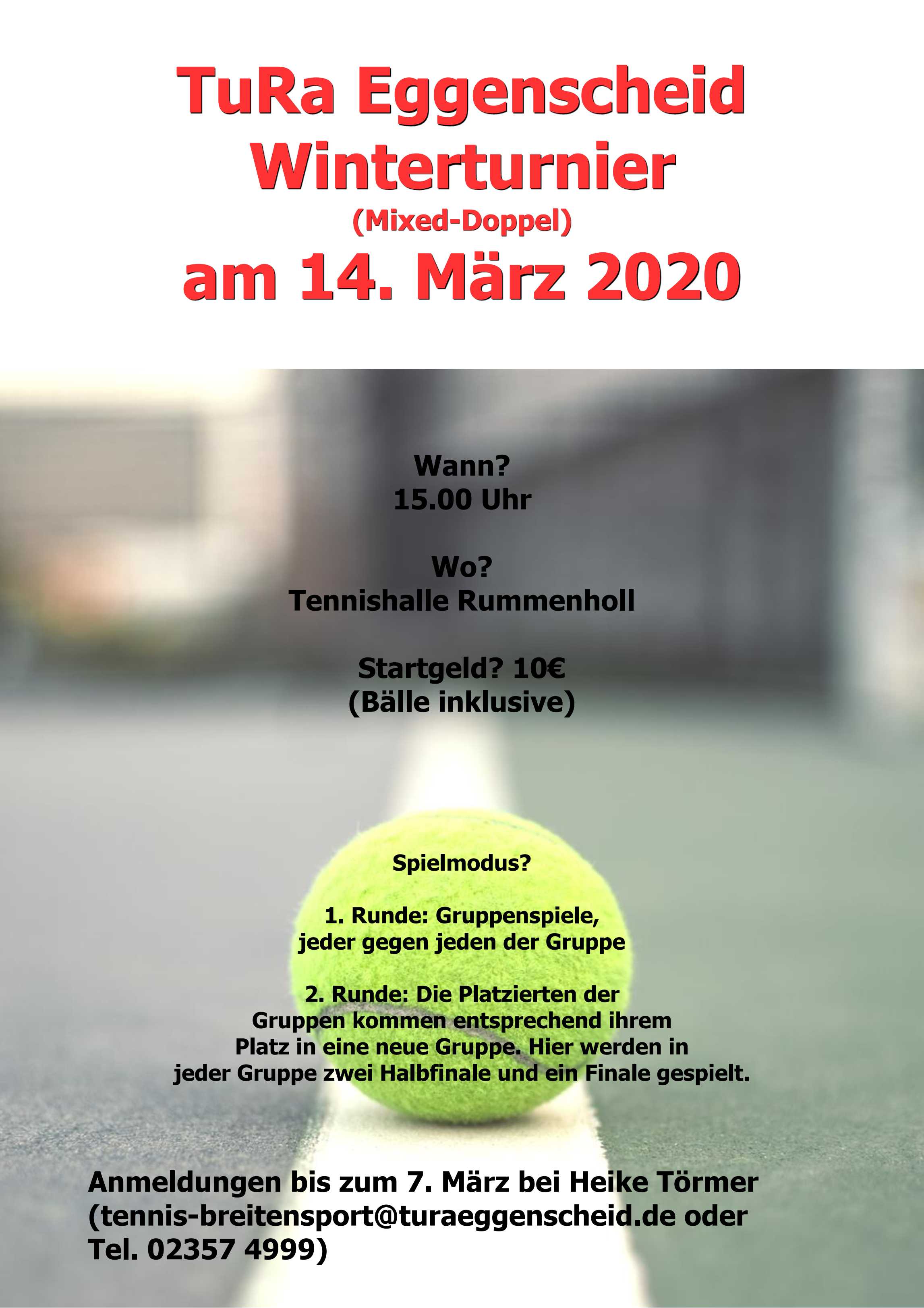 Einladung Winterturnier 2020